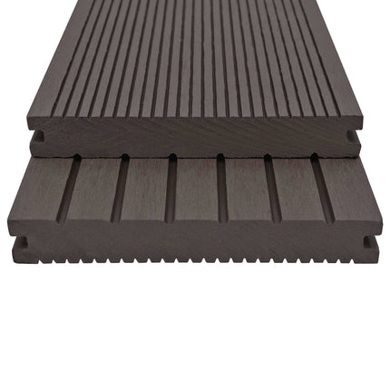 Däckbräda 78 pcs Mörkbrun WPC