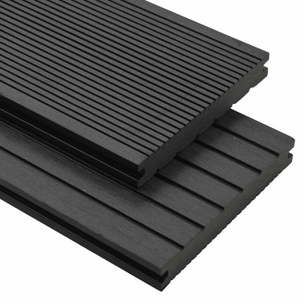 Trallbräda 24 pcs Svart WPC