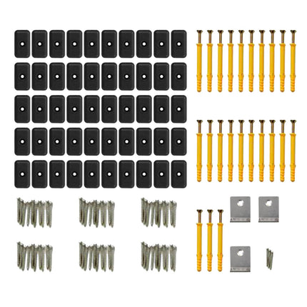 Trallbräda 24 pcs Svart WPC