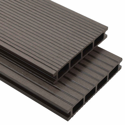 Däckbräda 56 pcs Mörkbrun WPC