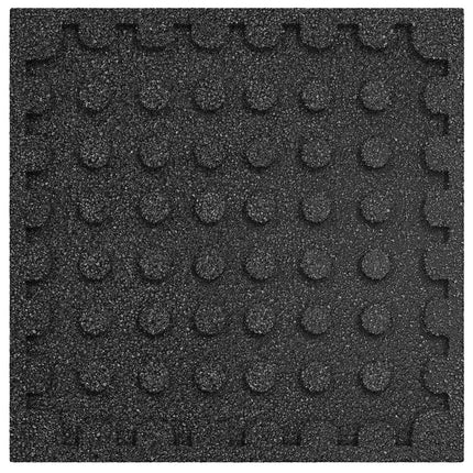 Fallskyddsplattor 18 st Svart 50 x 50 cm Gummi