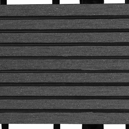 Terrassplattor 22 pcs Grå 30 x 30 cm WPC