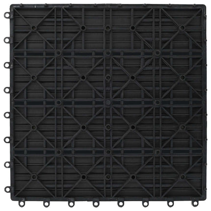 Terrassplattor 22 pcs Grå 30 x 30 cm WPC