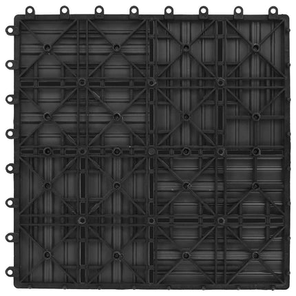 Terrassplattor 22 pcs Grå 30 x 30 cm WPC