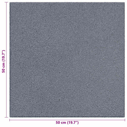 Fallskyddsplattor 18 pcs Grå 50 x 50 cm Gummi