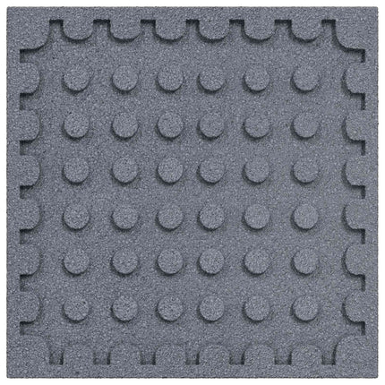 Fallskyddsplattor 24 pcs Grå 50 x 50 cm Gummi