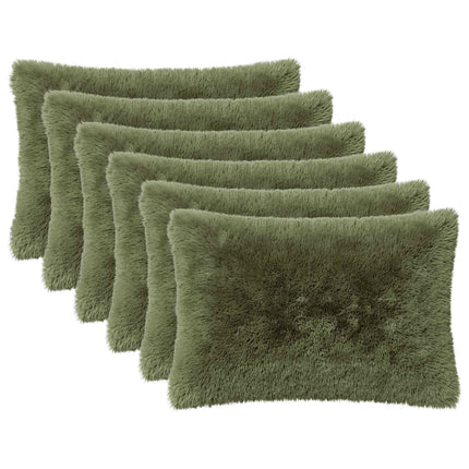 Kudde med kudde HEERLEN 6 st Grön PV Fleece