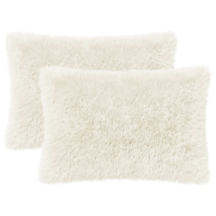 Kudde med kudde HEERLEN 2 st Vit PV Fleece