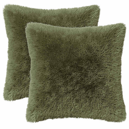 Kudde med kudde HEERLEN 6 st Grön PV Fleece