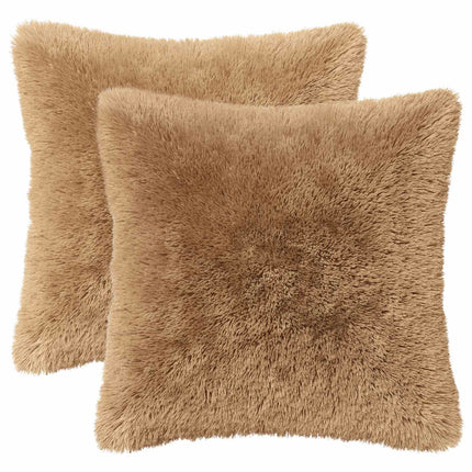 Kudde med kudde HEERLEN 2 st Taupe PV Fleece
