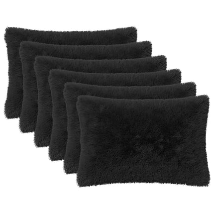 Kudde med kudde HEERLEN 2 st Svart PV Fleece