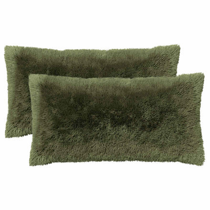 Kudde med kudde HEERLEN 2 st Grön PV Fleece