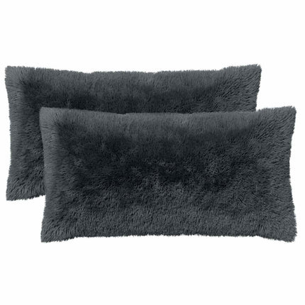 Kudde med kudde HEERLEN 6 st Antracit PV Fleece