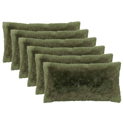 Kudde med kudde HEERLEN 6 st Grön PV Fleece