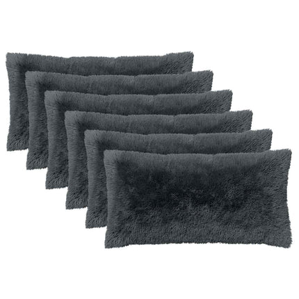 Kudde med kudde HEERLEN 6 st Antracit PV Fleece