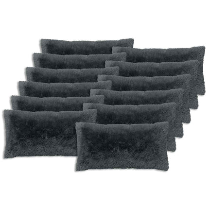 Kudde med kudde HEERLEN 12 st Antracit PV Fleece