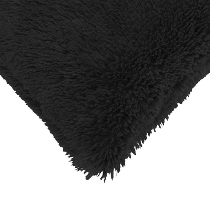 Kudde med kudde HEERLEN 6 st Svart PV Fleece