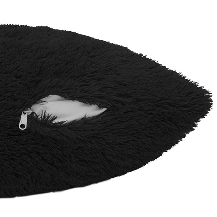 Kudde med kudde HEERLEN 6 st Svart PV Fleece