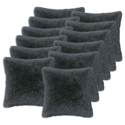 Kudde med kudde HEERLEN 12 st Antracit PV Fleece