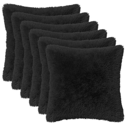 Kudde med kudde HEERLEN 12 st Svart PV Fleece