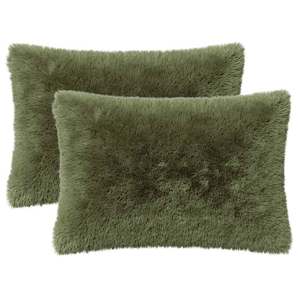 Kudde med kudde HEERLEN 2 st Grön PV Fleece