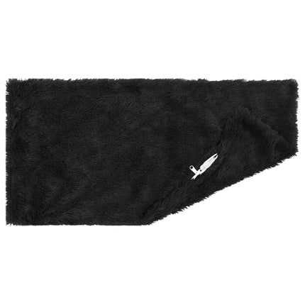 Kudde med kudde HEERLEN 2 st Svart PV Fleece