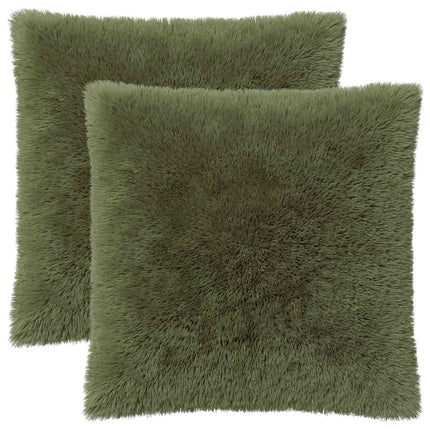 Kudde med kudde HEERLEN 2 st Grön PV Fleece