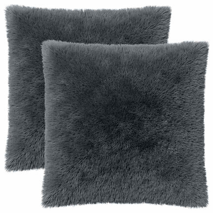 Kudde med kudde HEERLEN 2 st Antracit PV Fleece