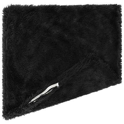 Kudde med kudde HEERLEN 2 st Svart PV Fleece