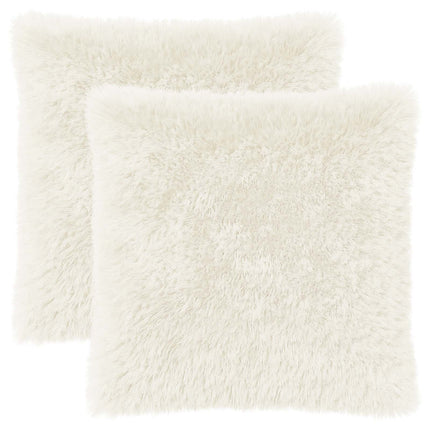 Kudde med kudde HEERLEN 2 st Vit PV Fleece
