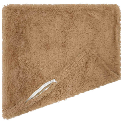 Kudde med kudde HEERLEN 2 st Taupe PV Fleece