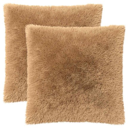 Kudde med kudde HEERLEN 2 st Taupe PV Fleece