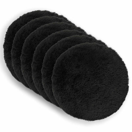 Kudde med kudde HEERLEN 2 st Svart PV Fleece