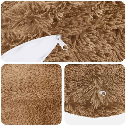 Kudde med kudde HEERLEN 2 st Taupe PV Fleece