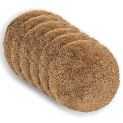 Kudde med kudde HEERLEN 6 st Taupe PV Fleece
