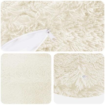 Kudde med kudde HEERLEN 2 st Vit PV Fleece