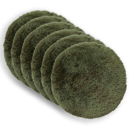 Kudde med kudde HEERLEN 6 st Grön PV Fleece