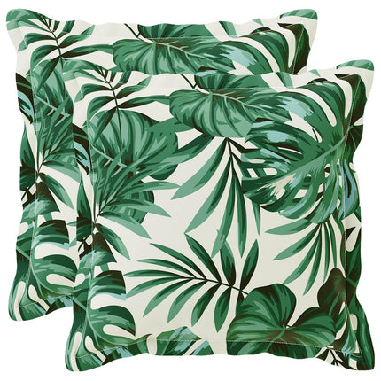 Kasta Kudde 2 st HOUTEN Bladmönster 35 x 35 cm Polyester