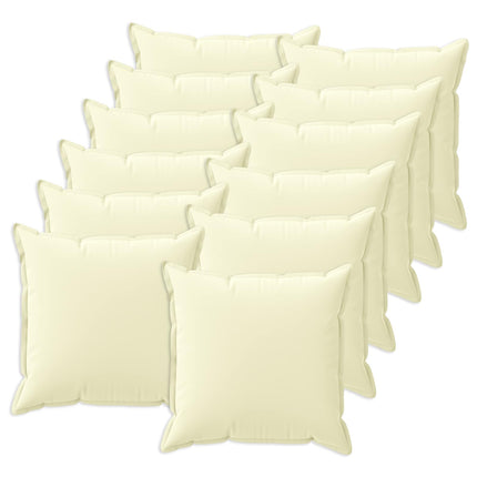 Kasta Kudde 12 st HOUTEN Gräddvit 40 x 40 cm Polyester