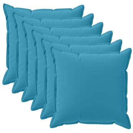 Kasta Kudde 6 st HOUTEN Ljusblå 40 x 40 cm Polyester