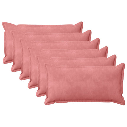 Kudde med kudde HOUTEN 6 st Rosa Sammet