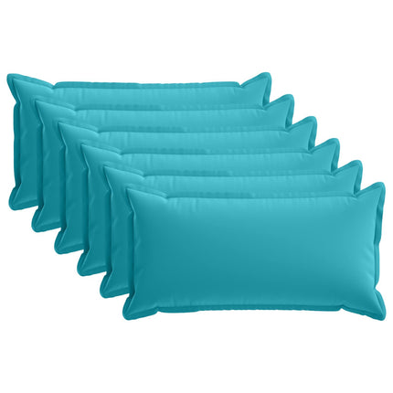 Kasta Kudde 6 st HOUTEN Turkos 40 x 70 cm Polyester