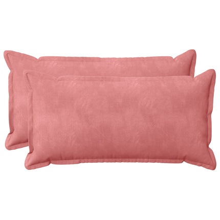 Kudde med kudde HOUTEN 2 st Rosa Sammet