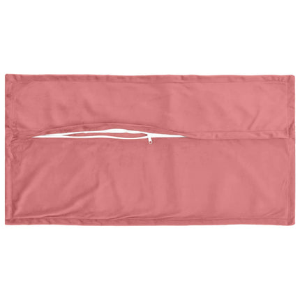 Kudde med kudde HOUTEN 12 st Rosa Sammet