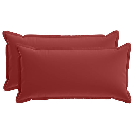Kasta Kudde 2 st HOUTEN Vinröd 40 x 80 cm Polyester