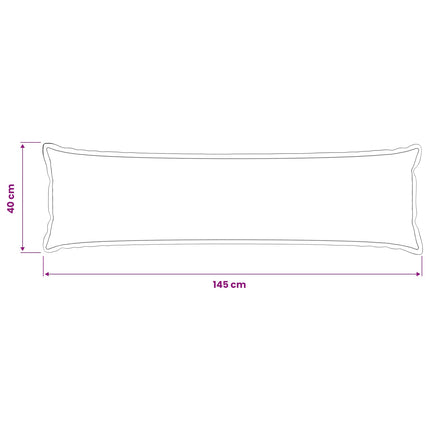 Kasta Kudde HOUTEN Ljusgrå 40 x 145 cm Flanell
