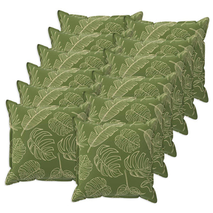 Kasta Kudde 12 st HOUTEN Bladdesign 50 x 50 cm Polyester