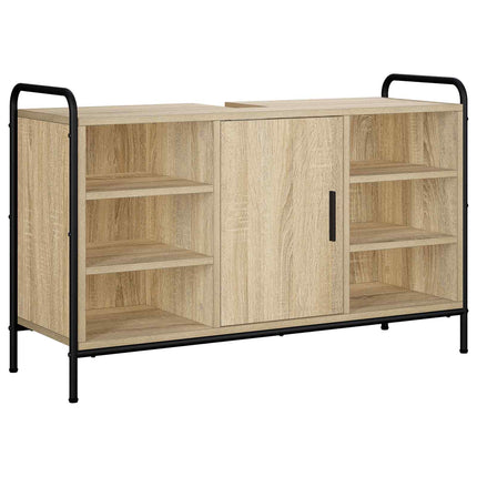Badrumsskåpsset 3 st Sonoma-ek 40 x 36 x 99,5 cm