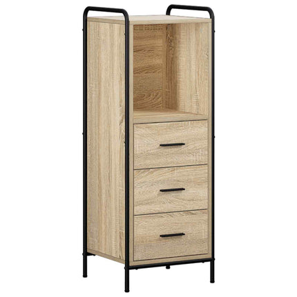 Badrumsskåpsset 3 st Sonoma-ek 40 x 36 x 109,5 cm