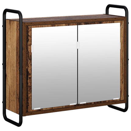 Badrumsskåpsset 4 st Gammalt trä 40 x 36 x 181 cm